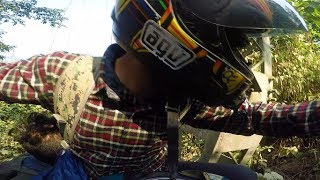 HE CRASHED MY BIKE IN SUSPENSION BRIDGE