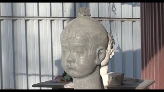Портрет мальчика из камня (уроки скульптуры и рисунка)