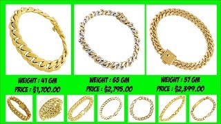 14K Yellow Gold Bracelet for Men With PRICE and WEIGHT