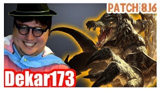Dekar173 | RENEKTON vs AKALI | RENEKTON Mid | Challenger Gameplay | Patch 8.16