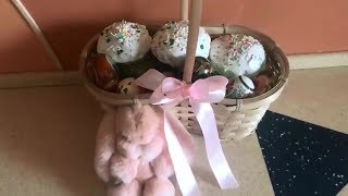 Всех со Светлой Пасхой!!! Моя пасхальная корзинка. Повязушки внукам.