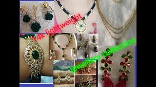 14k lightweight gold jewellery collection/simple jewellery to heavy jewellery.