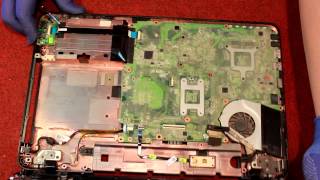 Как разобрать ноутбук Toshiba satellite L755D 11W  Ремонт ноутбука Toshiba в Макеевке, Донецке.