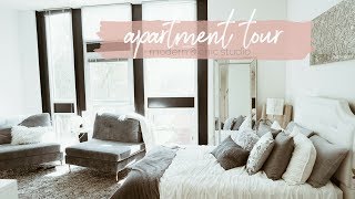 Studio Apartment Tour ⎜Modern + Glam