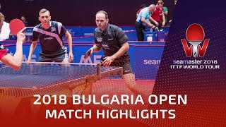 Liam Pitchford/Paul Drinkhall vs Ewout O./Laurens Tromer | 2018 Bulgaria Open Highlights (Pre)