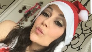 Minha maquiagem para o Natal 2014