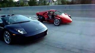 Lamborgini Murcielago and T-Rex Super Car