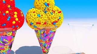 Учим Цвета на Английском с 3D мороженым Развивающие мультики и обучающие видео обзоры для детишек