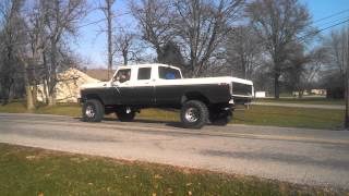 Burnout crew cab Ford F 350 Cummins fummins