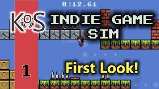 Indie Game Sim Ep 1: Our First Games! - First Look - Let's Play, Gameplay