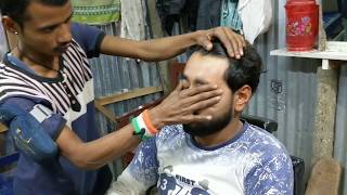 Head, Neck, Shoulder & Body massage by Indian Street barber | Neck Cracking / ASMR