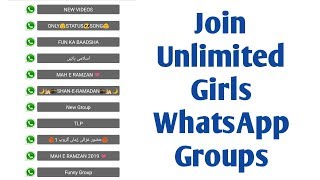 Join Unlimited Girls WhatsApp Groups - WhatsApp Groups Links Apk