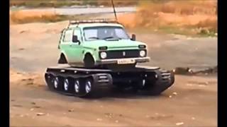 Гусенчный вездеход из Нивы Шевроле Снегоход болотоход ТСН 74