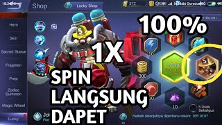 CARA MENDAPATKAN SKIN JOHNSON FIRE CHIEF DI LUCKY SPIN 100% DAPET ~ Mobile Legends