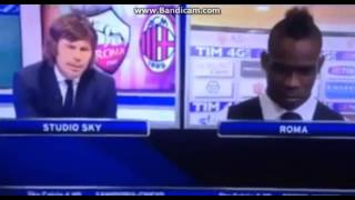 Lite di Balotelli in diretta televisiva.