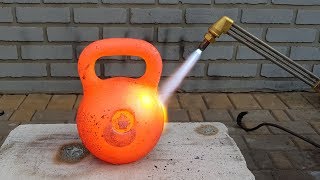 Experiment Gas Cutter vs Kettlebell