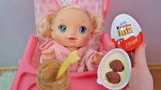 Куклы Пупсики Беби Элайв Соня Кушает Сюрприз Киндер Джой Зырики ТВ