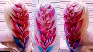 Широкая коса. Braided hairstyle