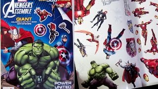 Marvel Avengers Activity Book with over 500 Stickers Iron Man, Falcon, Thor