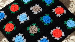 Вязаная подушка. Crochet  pillow. כרית סרוגה. עבודת יד