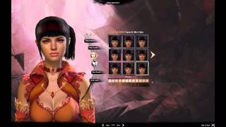 Guild Wars 2 Creation of human female elementalist + intro