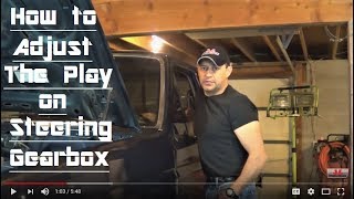 How to adjust a Steering Gearbox by Howstuffinmycarworks
