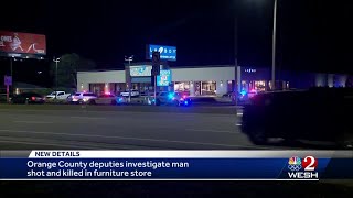 Orange County deputies investigate man shot, killed in furniture store