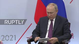 Russia: Putin and Jordanian King Abdullah II hold joint meeting during "Army-2021"