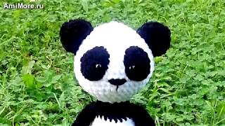 Амигуруми: схема Панда Мякиш. Игрушки вязанные крючком. Free crochet patterns.