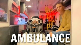 Taking our baby by ambulance. ?