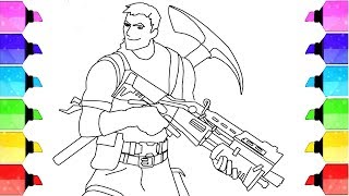 How to draw Survivalist From Fortnite Video Game Coloring Page | #Drawing_Extra