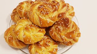 БУЛОЧКИ* Жуда осон камхарж мазали гул булочка