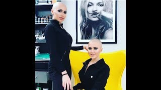 Crying women's head shave new trend collection 2019