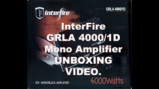InterFire GRLA 4000/1D Mono Amplifier  Unboxing Video | Review |