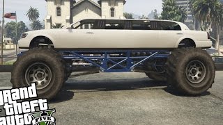 GTA V PC MOD - MONSTER TRUCK LIMOUSINE MOD