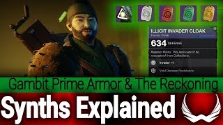 Destiny 2:- Gambit Prime Armour & The Reckoning Synths Explained