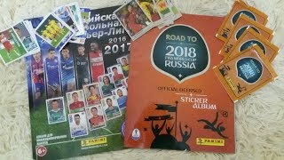 Про матч " Уфа"-"Спартак". Обзор наклеек журнала" Road to 2018 fifa world cup russia" Panini/