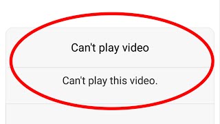 Fix Can't play this video Error in Android|Tablet