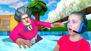 Учительница Мисс Ти в Бассейне со Льдом! Scary Teacher 3D