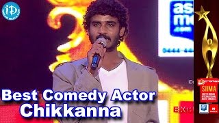 SIIMA 2014 Best Comedian Award | Chikkanna | Raja Huli Movie