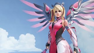 Overwatch: New Mercy Breast Cancer Awareness Skin Gameplay