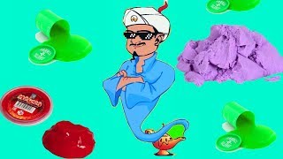 ГОЛУБОЙ ЛИЗУН Акинатор угадывает лизуна много лизунов игровой мультик FGGTV