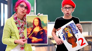 СТРАШНАЯ УЧИТЕЛЬНИЦА 3d у нас дома! РОСТЯ двоечник?