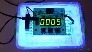 Таймер 0...9999 секунд для засветки фоторезиста на Attiny 13 с индикацией