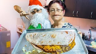 Hice un TACO GIGANTE CON MI ABUELA y fue muy incomodo