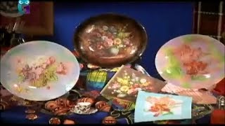 Обратный декупаж. Декорируем тарелки в технике "дымка". Мастер класс. Наташа Фохтина