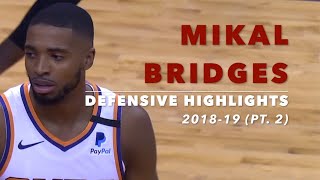 Mikal Bridges Defensive Highlights | 2018-19 (Pt. 2) | Phoenix Suns