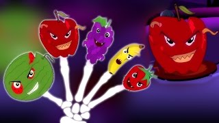 фрукты палец семьи | страшно рифмы | Дети песни | Scary Fruits | Songs For Kids | Finger Family Song