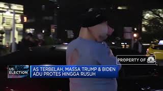 AS Terbelah, Massa Trump & Biden Adu Protes Hingga Rusuh