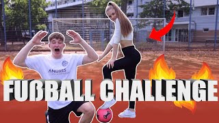 FUSSBALL CHALLENGE  GEGEN FREUNDIN  !!?? | TomSprm
